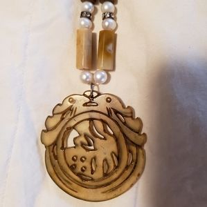 Jade and Agate necklace with matching Bracelet